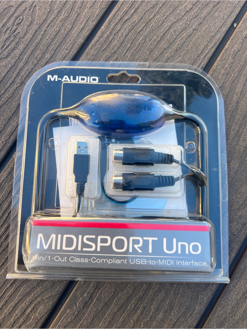 M-Audio MIDISport Uno 1-In/1-Out USB-to-MIDI Interface - Brand New Sealed